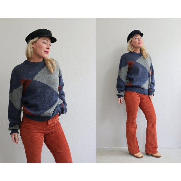 1970´s Kennington Geometric Sweater // Men´s...